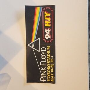 Pink Floyd Foxboro Stadium May 18-20, 1994  94 HJY bumper sticker rare find